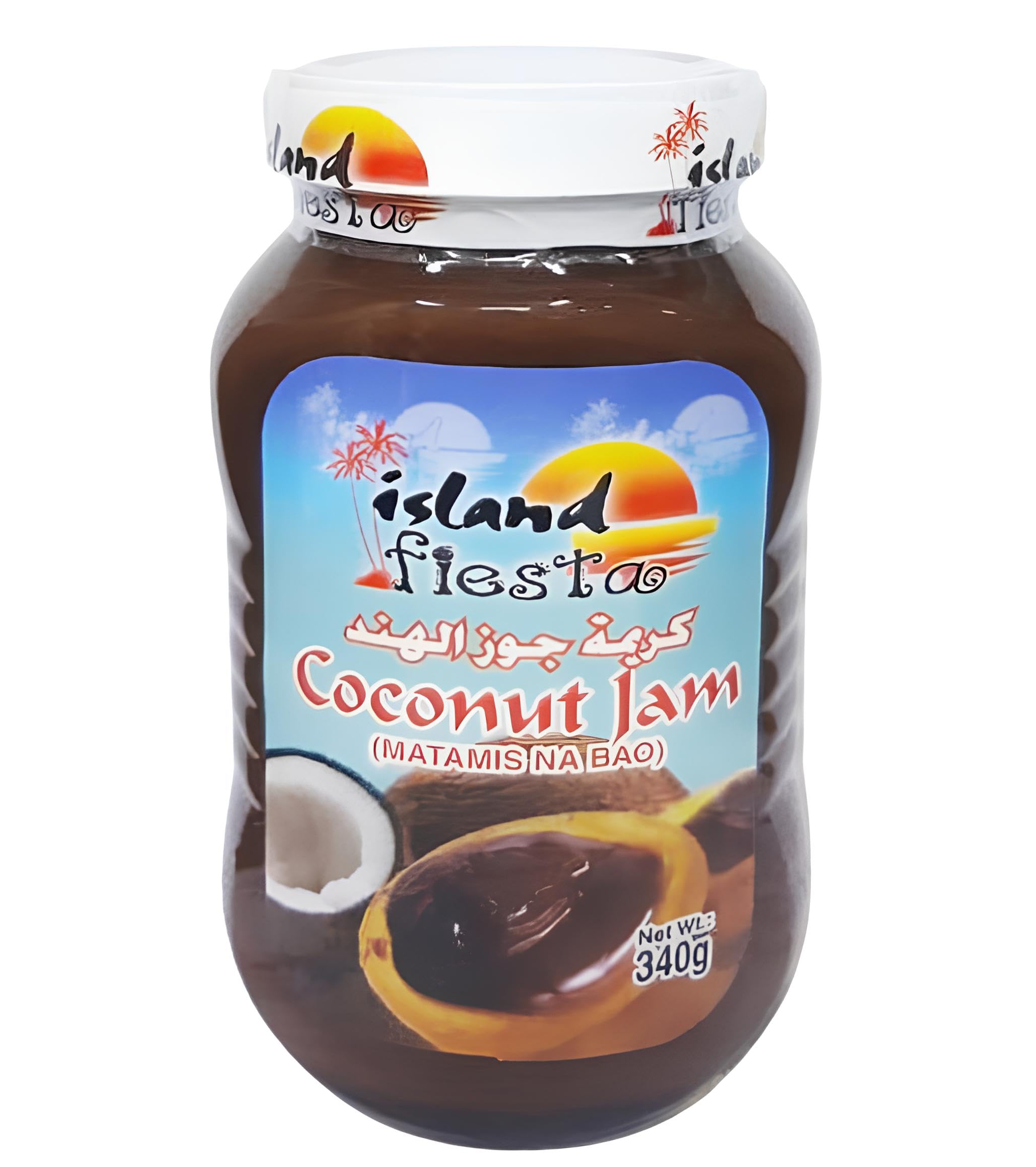 Island Fiesta Coconut Jam (Matamis Na Bao) Popularly Spread on Bread or Toast and Other Item | Versatile and Aromatic Jam Brings a Touch of the Tropics to Any Dish | 340gm.