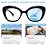 JM 2 Pack Cat-Eye Bifocal Reading Glasses for Women, Blue Light Blocking Computer Readers with Spring Hinge, Black & Tortoise +1.0