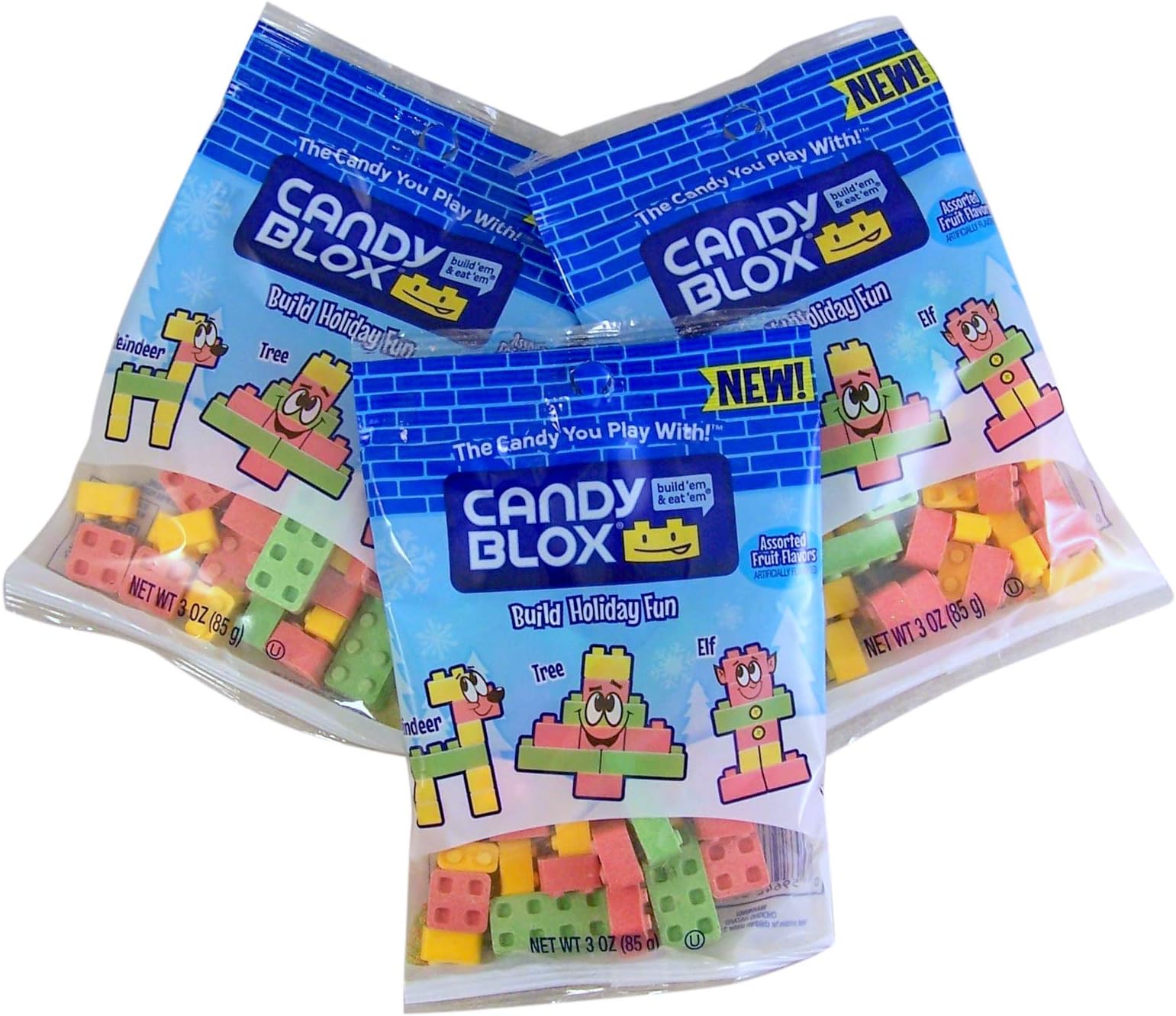 Hard Candy Building Blox Blocks Bag, 3 Ounce, Pack of 3