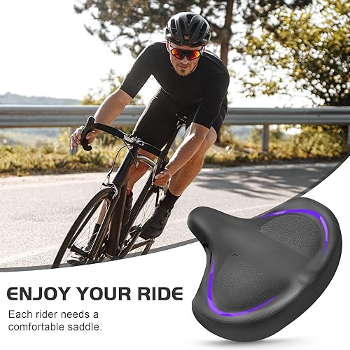 Vista 18 de Bicycle Seat, Bike Seat for Women Men Extra Comfort Wide, Oversized Comfortable Seats Saddle for Peloton Bikes, Fit for Exercise Bikes, Electric