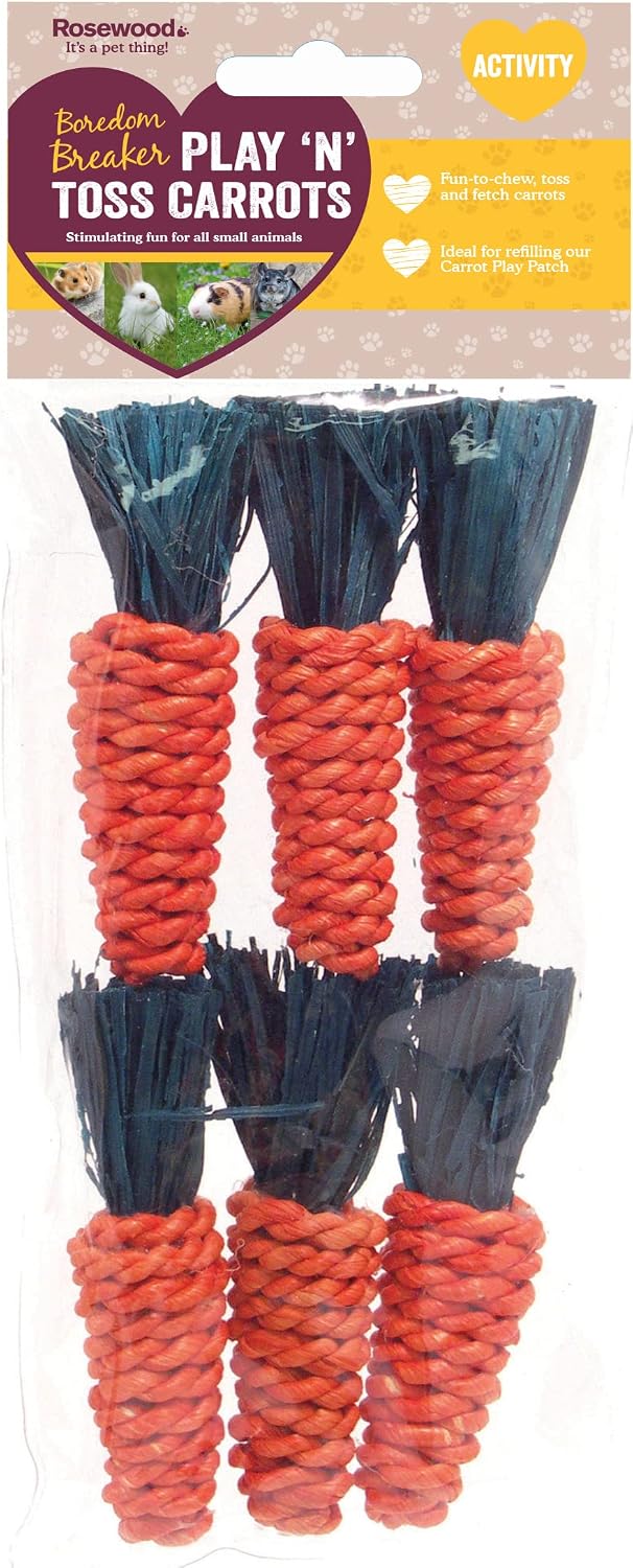 Mini Sisal Carrots - Hamster & Small Animal Toy
