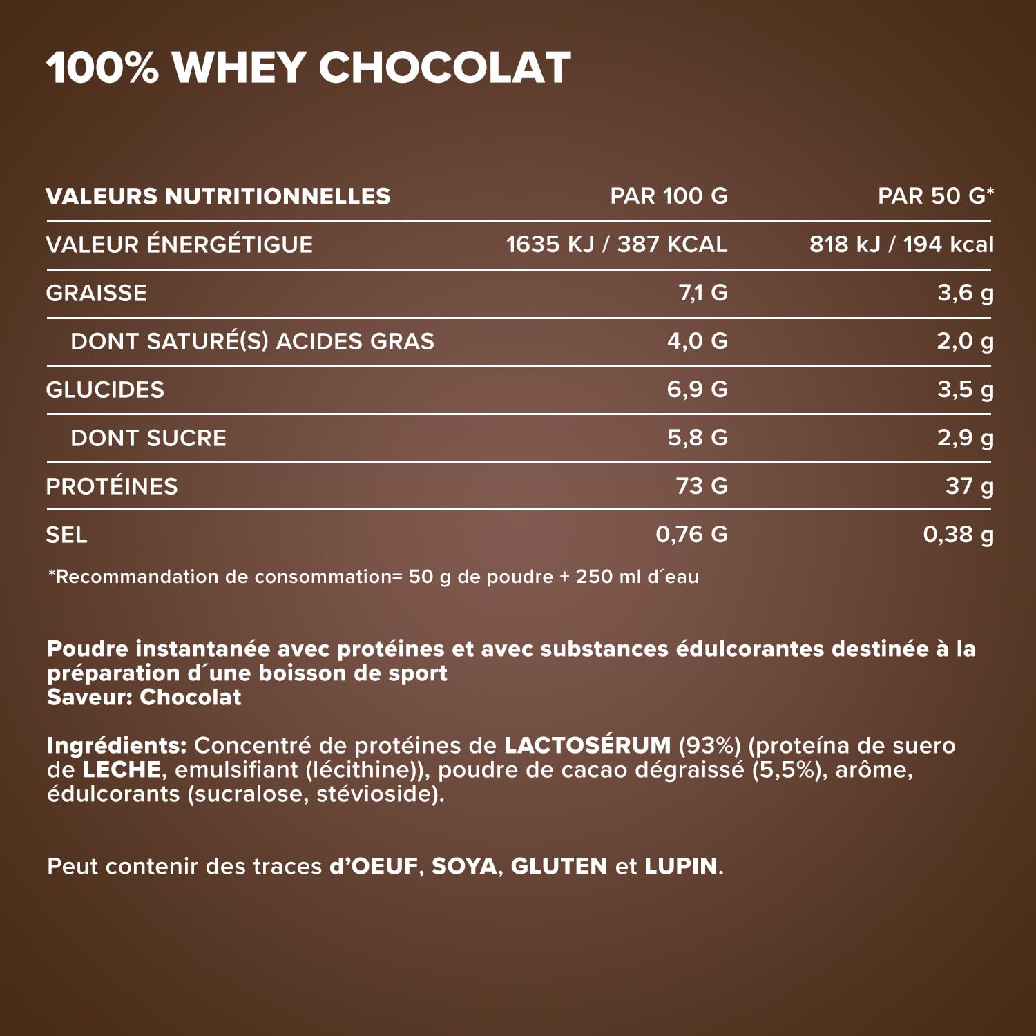 IronMaxx 100% Whey Protein Chocolat au lait – Poudre de protéines de lactosérum hydrosoluble | Riche en protéines | Contient naturellement des BCAA | Faible en sucre | Proteine Whey - 900 grammes