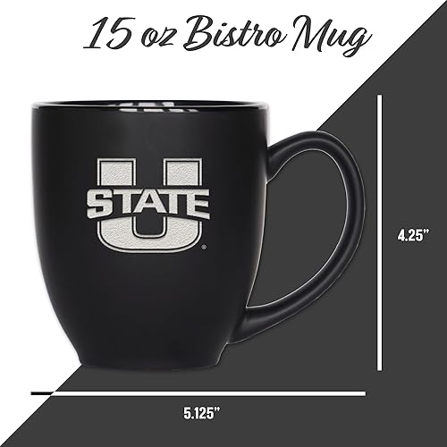 Miniatura 46 de Rico Industries NCAA Primary - Taza personalizada de 15 onzas, color negro mate, para bebidas calientes o frías Nebraska Cornhuskers