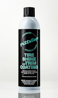 Pittstop Tire Shine & Trim Coating Long Lasting, high Gloss Shine, no Sling, Easy to Apply just Spray on Tires, Plastic, Rubber, Vinyl, and More Durable tire Dressing and Trim Dressing Shine