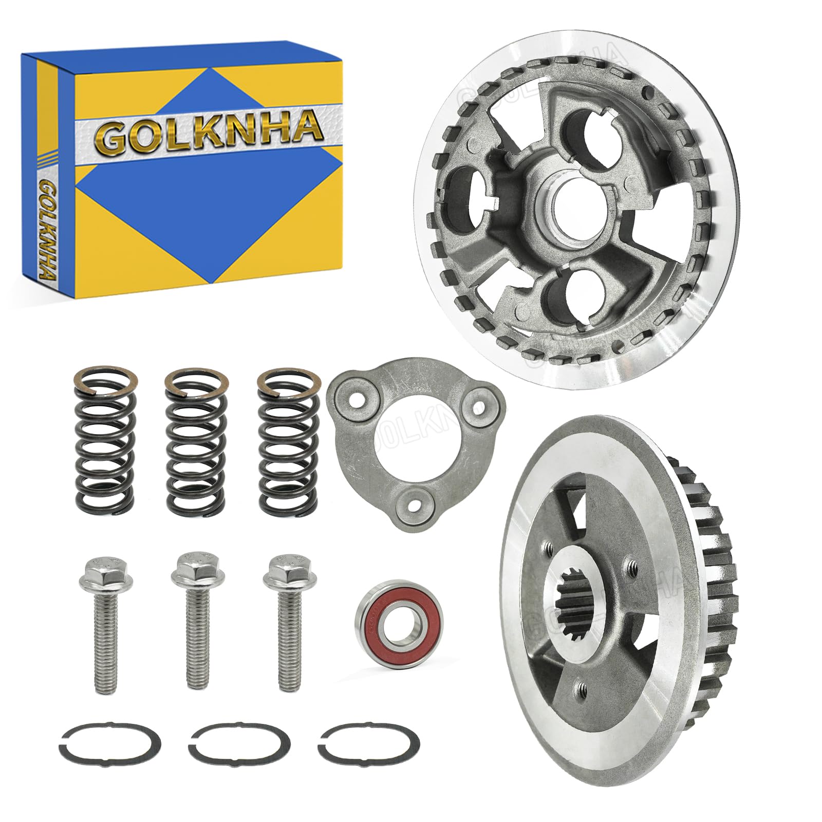 Clutch Center Inner Hub & Outer Pressure Plate Compatible with