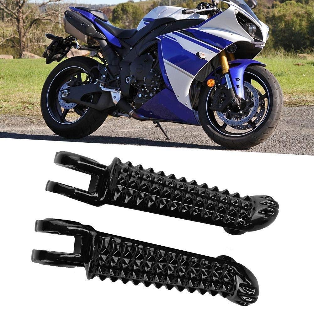 KSTE Alluminio Compatible with Moto Anteriore Pedane Fits Pedale di Ricambio Compatible with YZF R1 R6 R6S
