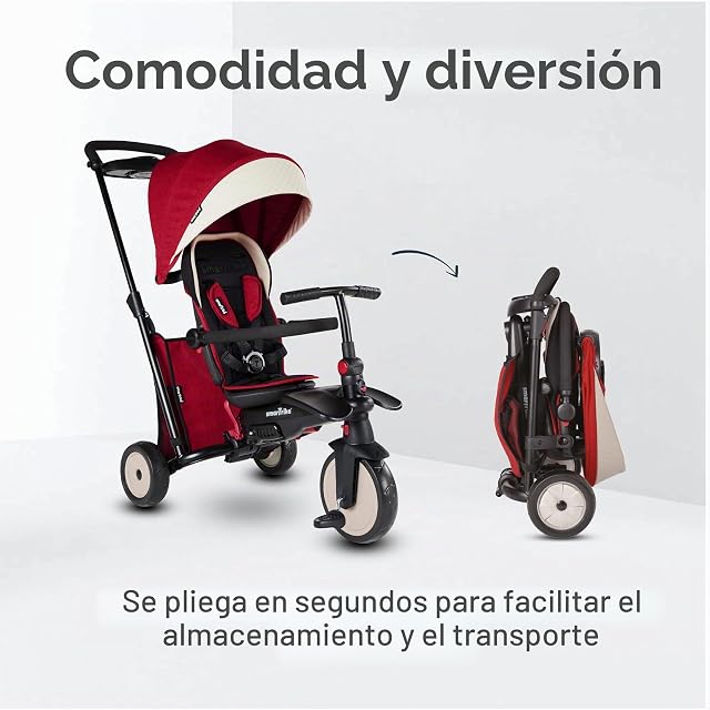 Foto 5 de 8 de SmarTrike STR5 - Triciclo Plegable para niños con certificación de Cochecito para 1,2,3 años, Triciclo…