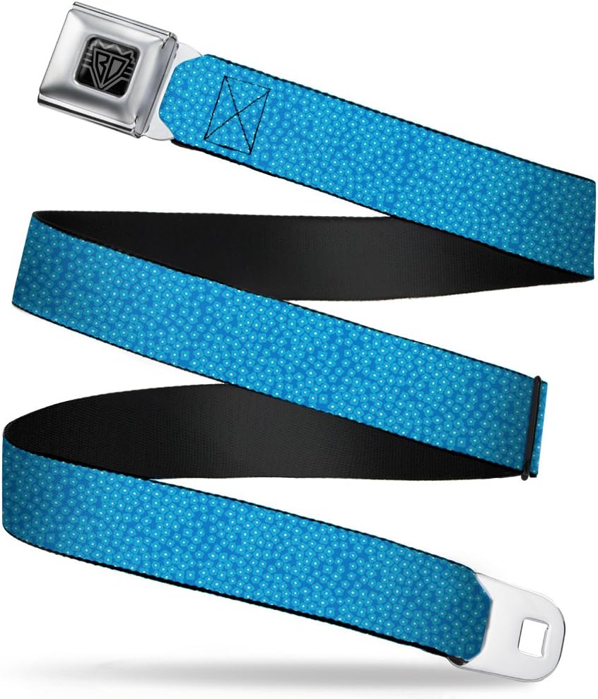 Buckle-Down Seatbelt Belt - Ditsy Floral Blue/Light Blue/White