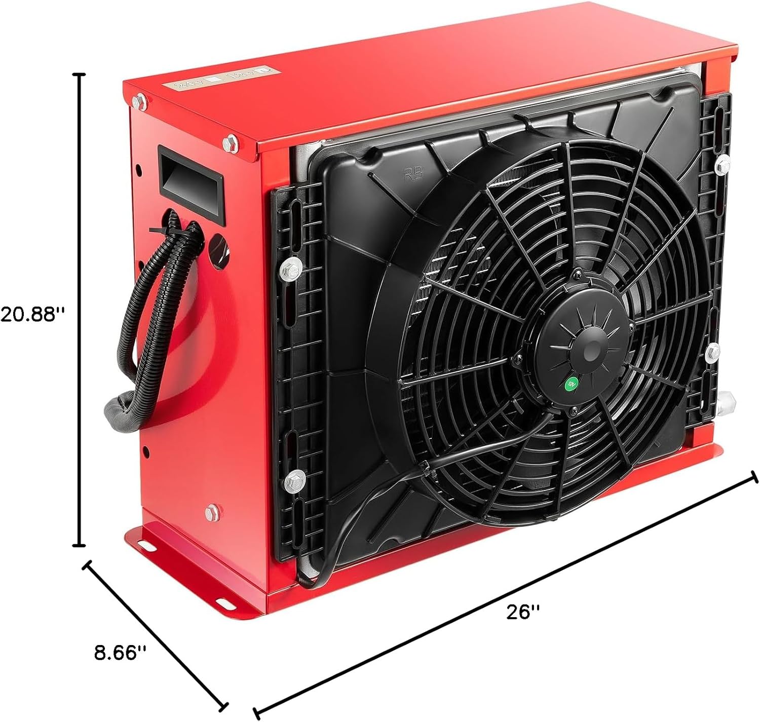 12V RV Rooftop Air Conditioner, 600W Air Conditioner Universal Air Conditioners System Portable Mini Split AC Unit with Remote Control for Truck Semi Trucks RV Caravan Cooling Capacity 2400W (600W)