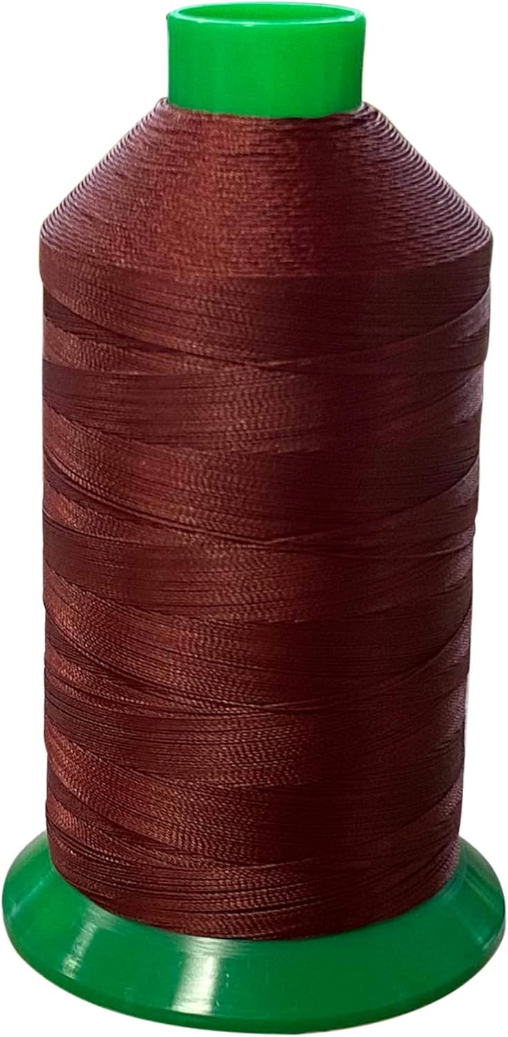 Serabond Bonded Polyester Thread 92 UV Resistant Heavy Duty Sewing Thread 8 oz Spool - Can Be Used On Home Sewing Machines (Burgundy)