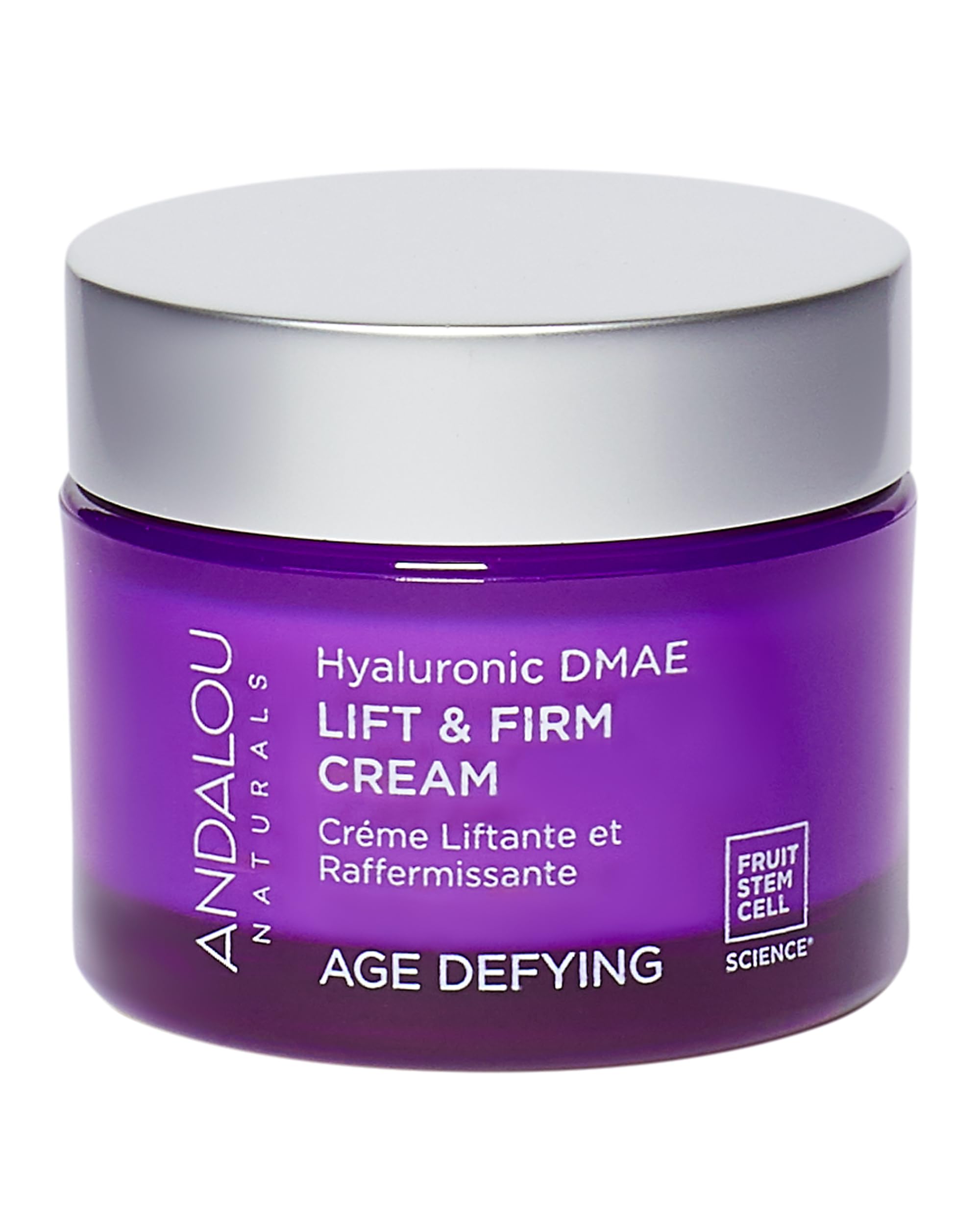 Andalou Naturals Hyaluronic DMAE Lift & Firm Skin Cream | Anti Aging Face Moisturizer With Hyaluronic Acid |Helps Reduce Fine Lines & Wrinkles | 1.7 oz
