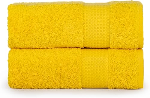 Miniatura 12 de Hencely Juego de 2 toallas de mano de lujo (16 x 28 pulgadas), algodón turco suave, absorbente, de secado rápido, para cara, cuerpo, cocina y baño