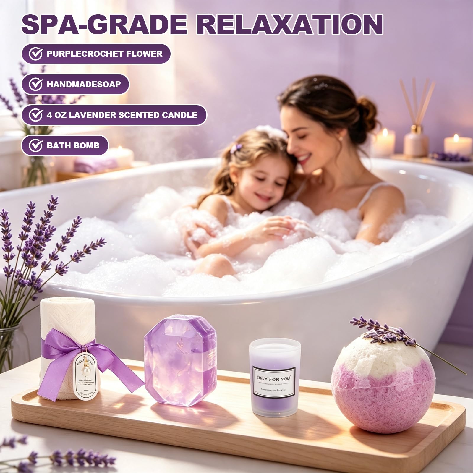 GAESHOW Cadeau femme anniversaire, 9 ensembles de bain spa pour elle