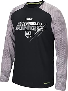 Los Angeles Kings Reebok NHL 2015 Center Ice TNT Long Sleeve Performance Shirt