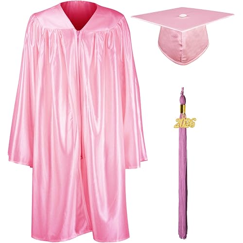 GraduationMall Shiny Kindergarten & Preschool Graduation Gown Cap Set with 2026 Tassel