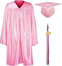GraduationMall Shiny Kindergarten & Preschool Graduation Gown Cap Set with 2026 Tassel