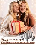 Brosse sèche-cheveux Air Styler: double tension 7 en 1 Outils de styling multi-soniques avec chaud Air Straightener, Convertisseurs d'enveloppes automatiques, Volumiseur sans frisottis, Lissage et lissage du curling à séchage rapide (Grey)