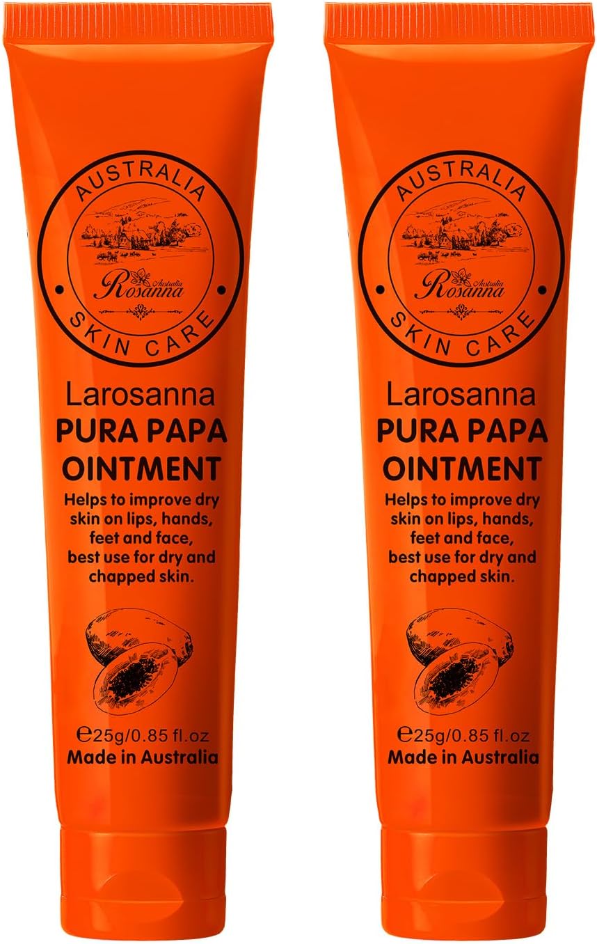 2 Pack Papaw Ointment, 25g Each Papaya Cream with Lip Applicator Imported Directly From Australia