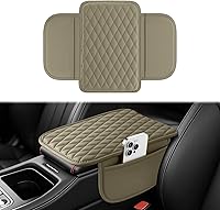 Vista 9 de Amiss Almohadilla para consola central de automóvil, funda universal impermeable para caja de asiento de reposabrazos de automóvil, protector