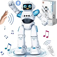 VATOS Smart Talking RC Robot for Kids 3-8: Gesture Sensing, Programmable, Voice Control, Dancing & Storytelling Toy - Birthday Gift