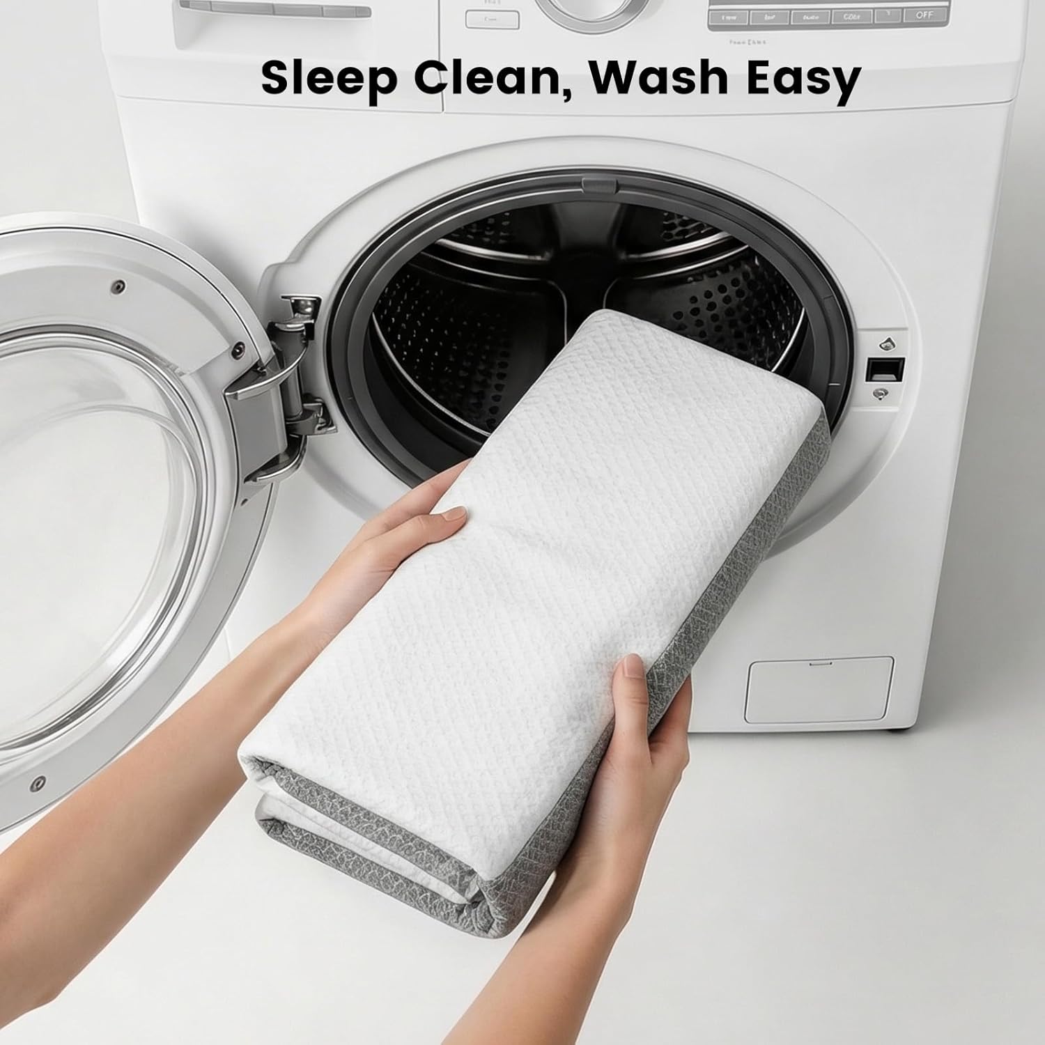 Extra Firm Mattress Topper Full: Dual Firmness Bed Topper, Left Side Medium Firm, Right Side Extra Firm, High Density Foam for Back Pain, Washable Cooling Cover, CertiPUR-US Certified, 75x54x3 Inch