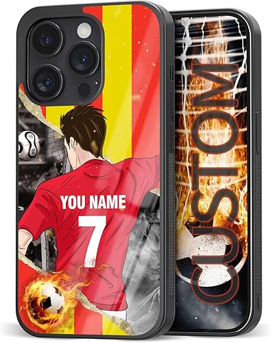 Nombre y número personalizado Jersey VS diseño de bandera para iPhone 11 12 13 14 15 16 17 Pro Max Plus Mini X Xs Xr para Samsung A10 A12 A13 A14