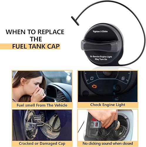 Miniatura 5 de Tapa del depósito de combustible compatible con Chevy Corvette, Buick Allure, GMC Canyon, Saturn Aura, Pontiac G3G5G6, Cadillac DTSCTS tapa de gas