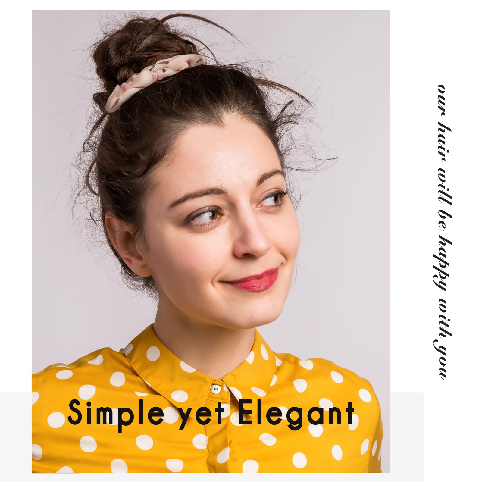 Lolalet Scrunchies for Women, Satin Hair Softer Than Silk Ties Sleep, Big Scrunchy Ponytail Holder with Elastic Bands Girls Thick Thin Curly -6 Pack, Style A: 11- Multicolor K 1 Count (Pack of 8)