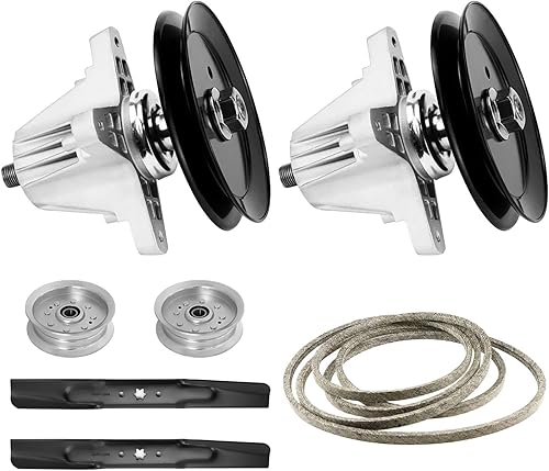 Kit de correa tensora de husillo de hoja de cubierta para MTD Cub Cadet Craftsman 42 pulgadas XT1 LT42 T8000 XT2 LX42 618-06976 618-06976A 918-06976