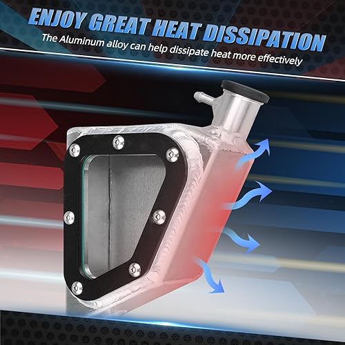 Miniatura 4 de NICECNC Depósito de tanque de radiador refrigerante de desbordamiento compatible con Yamaha Raptor 700 2013 2014 2015 2016 2017 2018-2023, Raptor