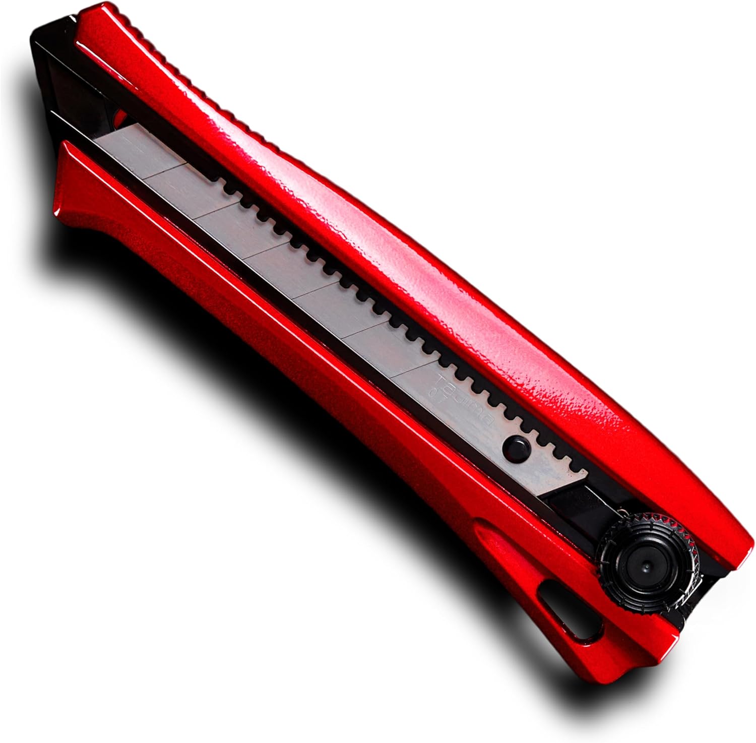 TAJIMA Rock Hard Aluminist Sturdy - Utility Knives & Blades Rock Hard Aluminist Sturdy with Interchangeable Lock & 3-pack Rock Hard Blade, Red - DC701D-R