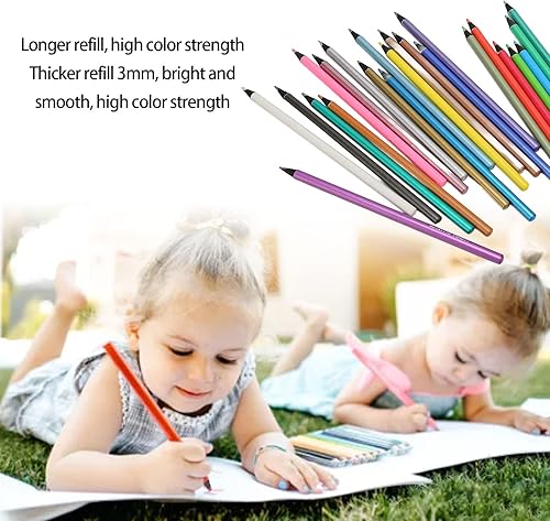 Miniatura 4 de Lápices de colores, 24 colores pintados a mano, lápices de dibujo, lápices de bocetos para manualidades, pintura, bocetos, diseño, álbumes de