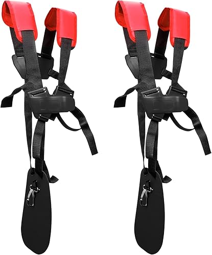 WEIBOND Correa de hombro para recortadora, correa de arnés para recortadora de hierba, correa cómoda para doble hombro, cortador de cepillo, correa