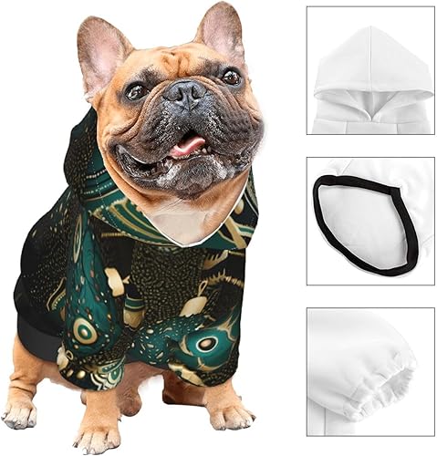Miniatura 3 de Green Light Chic - Sudaderas con capucha 3D para mascotas pequeñas, un disfraz acogedor para cachorros con estilo, delicias de cosplay, talla S