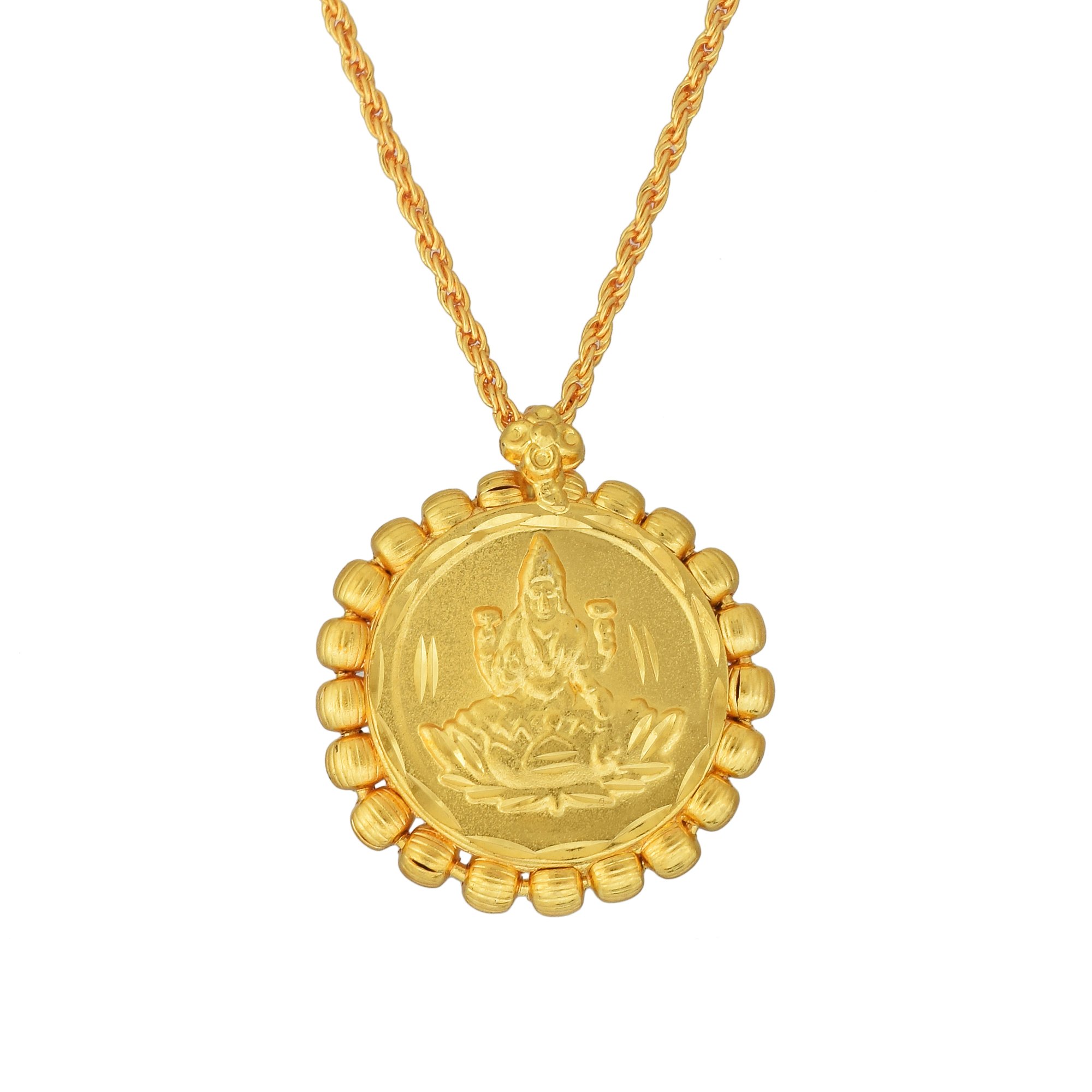 Memoir Gold Plated, Coin Shaped Laxmi pendant Hindu Lakshmi God temple jewellery necklace stylish Latest (B07C1YHD2V) Amazon Price History, Amazon Price Tracker