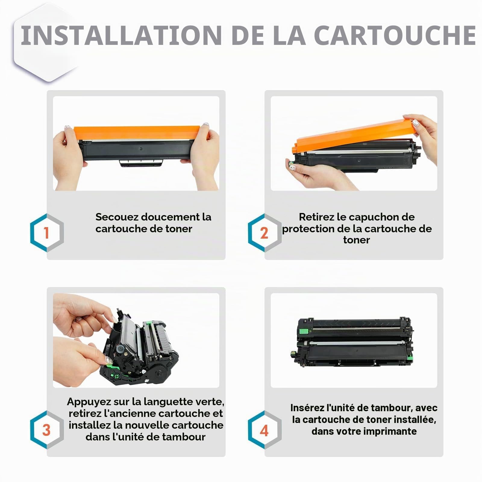 TN247 DCP-L3550CDW TN-243CMYK Toner 4-Pack Compatible pour Brother MFC-L3750CDW TN243 TN243CMYK Multipack HL-L3210CW MFC-L3770CDW HL-L3230CDW MFC-L3710CW DCP-L3510CDW TN-243 Noir Cyan Magenta Jaune