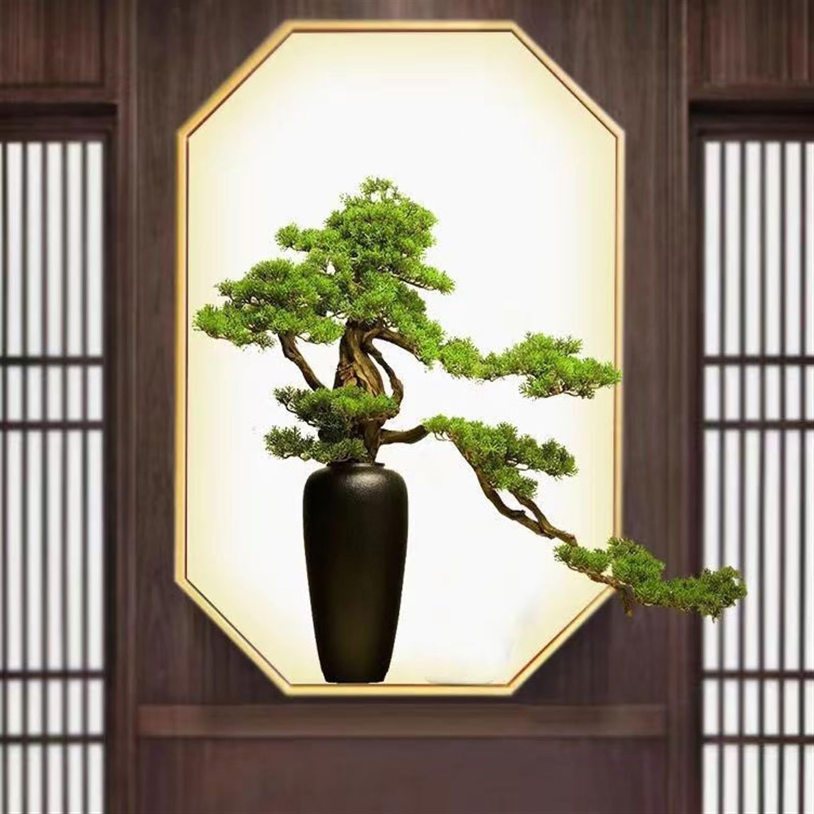 Faux Sapin Plantes artificielles en Pot, Ornements de Verdure, décorations d'entrée, Salon, Bureau, Maison, Vase Décoration d'intérieur