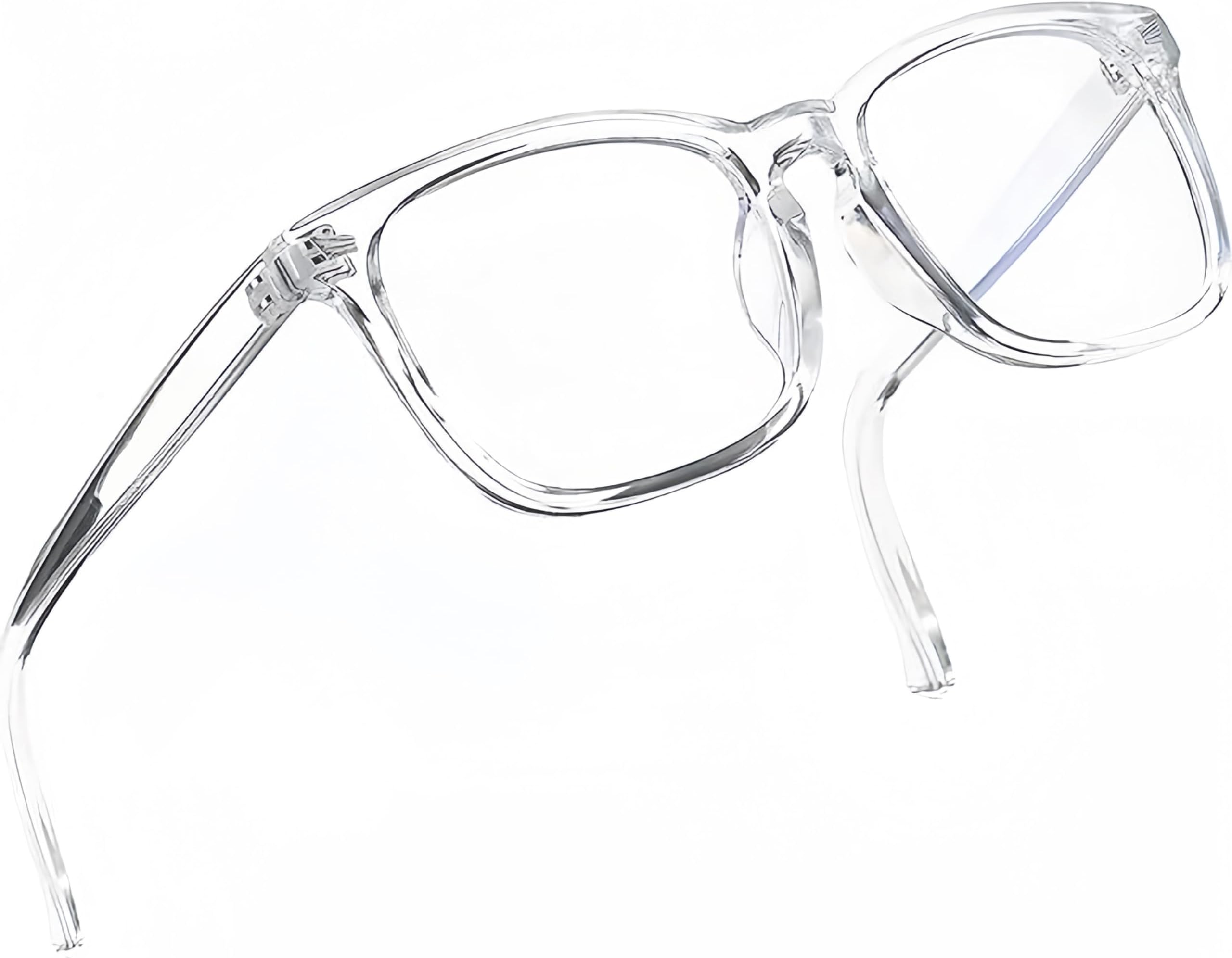 Afflatus® Blue Light Blocking Glasses Gaming Filter Transparent Square Eyeglasses for Eye Protection Men Women, Computer/Tablet/Laptop/Mobile/TV, Anti-blue & Anti eyestrain