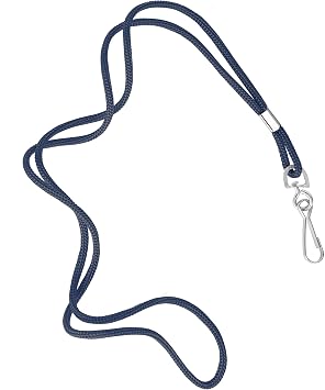 ID Navy Blue Lanyards Safety Badge Lanyard 36" with Swivel Hook 100 Pack