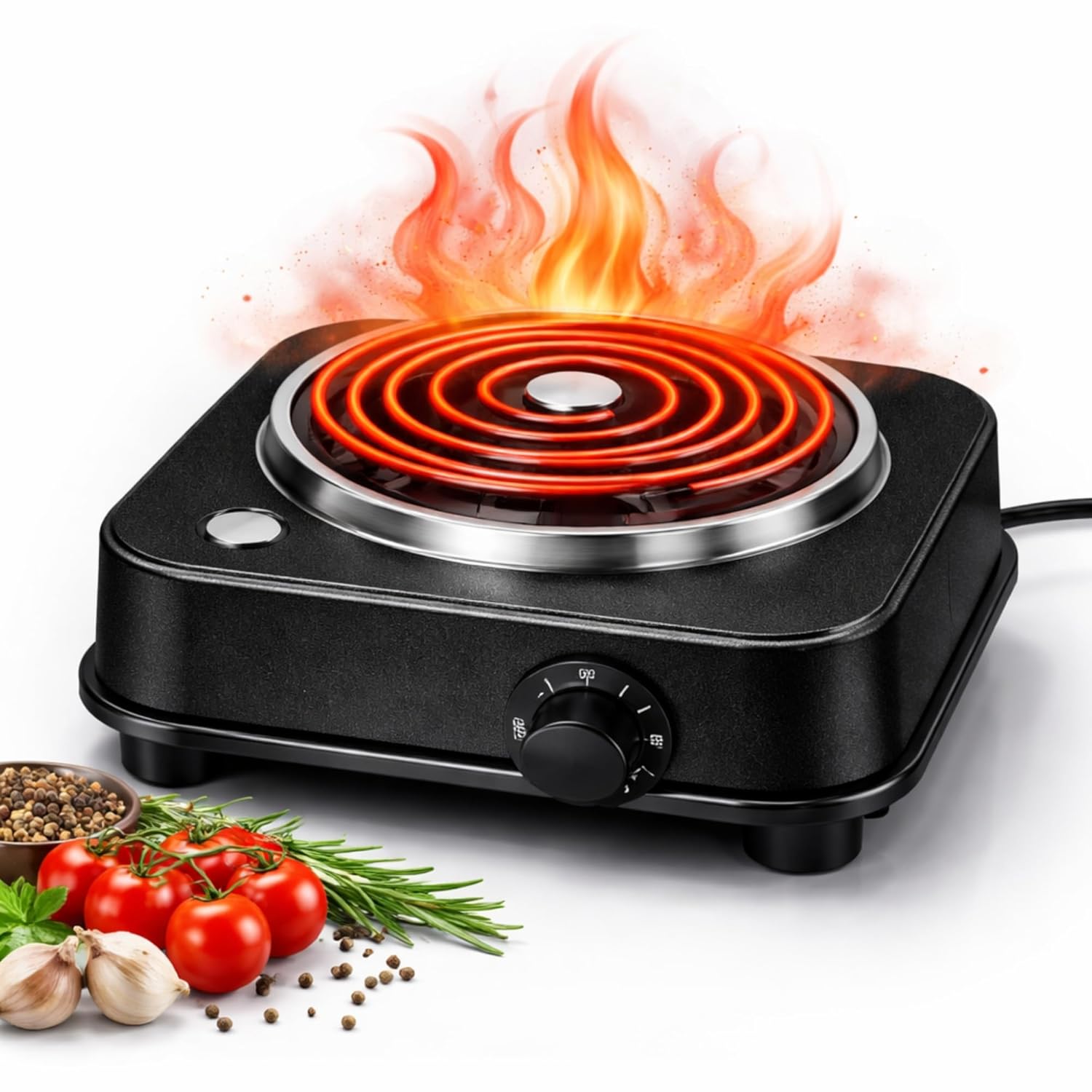 DRUMSTONE ( 2026 Brings 15 Years Warranty ) 2000W Electric Hot Plate | Heavy Duty Iron Stove | Fast Heating Single Burner