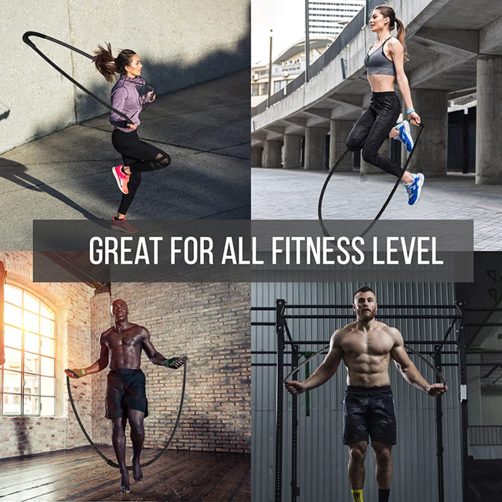 Fitness Heavy Jump Rope Weighted Battle Springseil Krafttraining Verbessern Sie Die Kraft Muskel Fitness Home Gym Equipment
