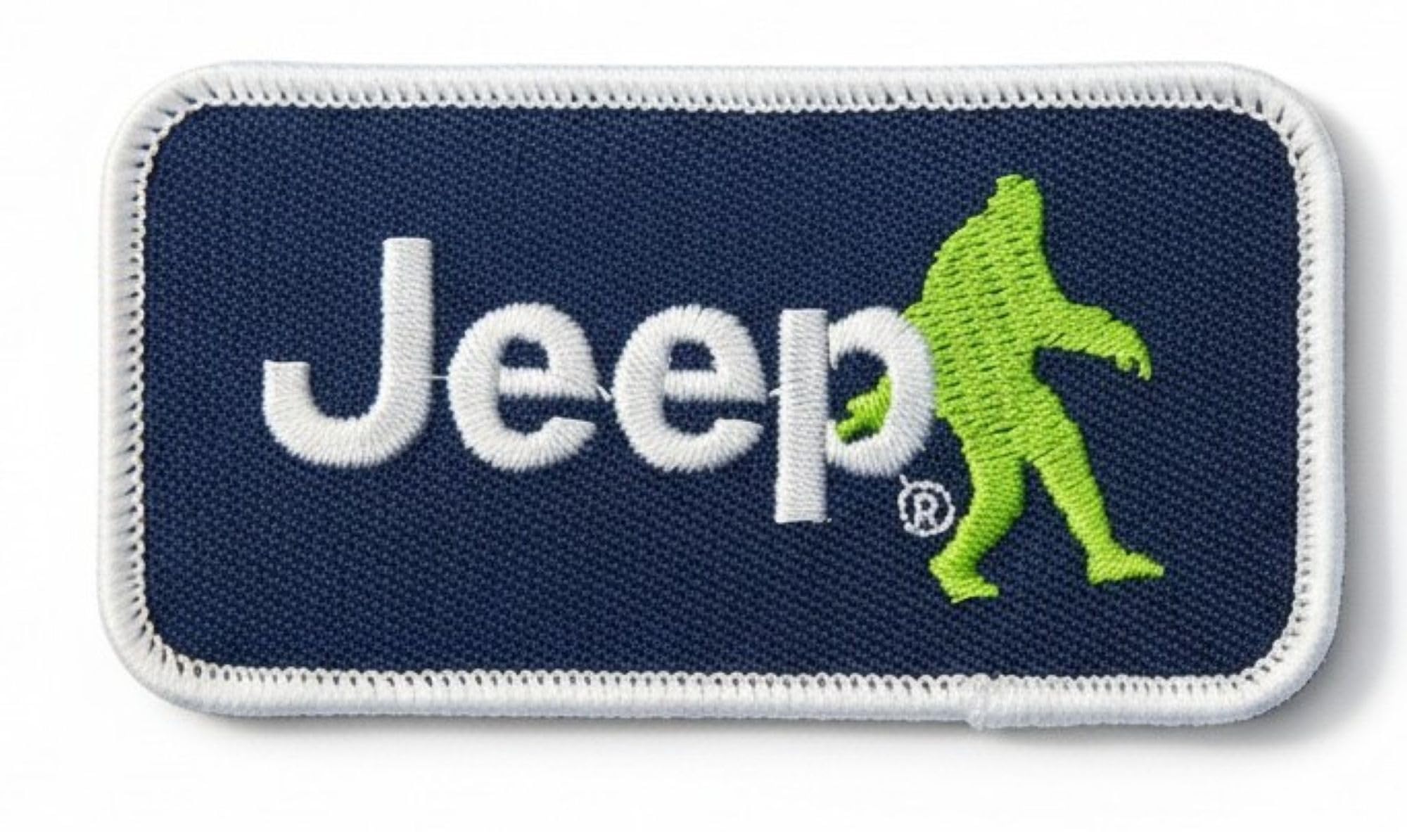 Patch thermocollant Jeep Sasquatch écusson bleu pour masquer trous et usures