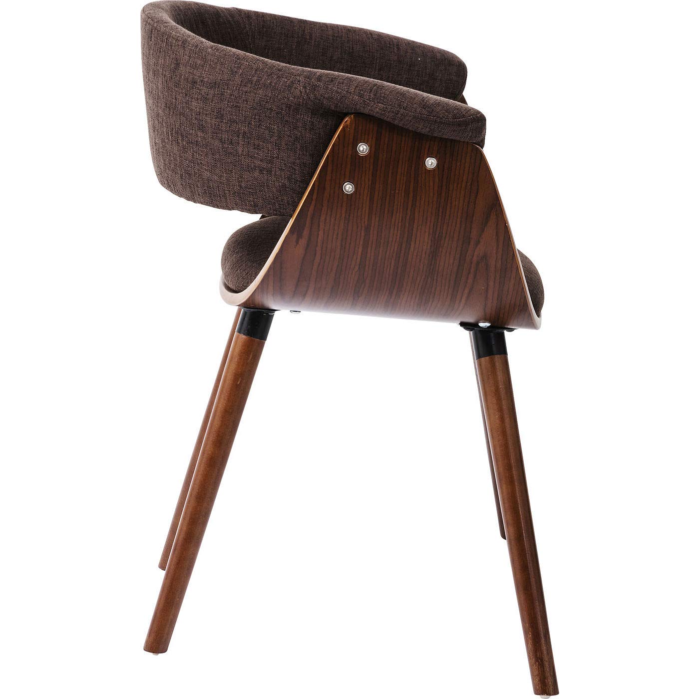 Kare Design Chaise Monaco, Nougat-Marron, Aspect Cuir, Hêtre Massif, Chaise Avec Accoudoirs, Chaise Salle a Manger, Deco Intérieur, Decoration Salon, Cuisine, Chambre, Maison, 72x58x47cm | Chaise salle à manger avec aspect cuir, pour décoration intérieure