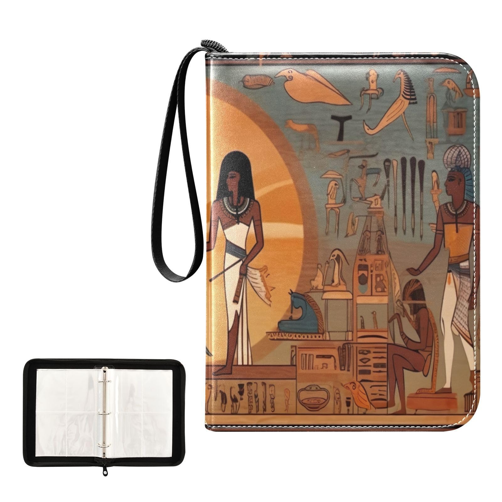 Amazon.com: Kigai Egyptian Gods Pharaohs Card Binder 4-Pocket