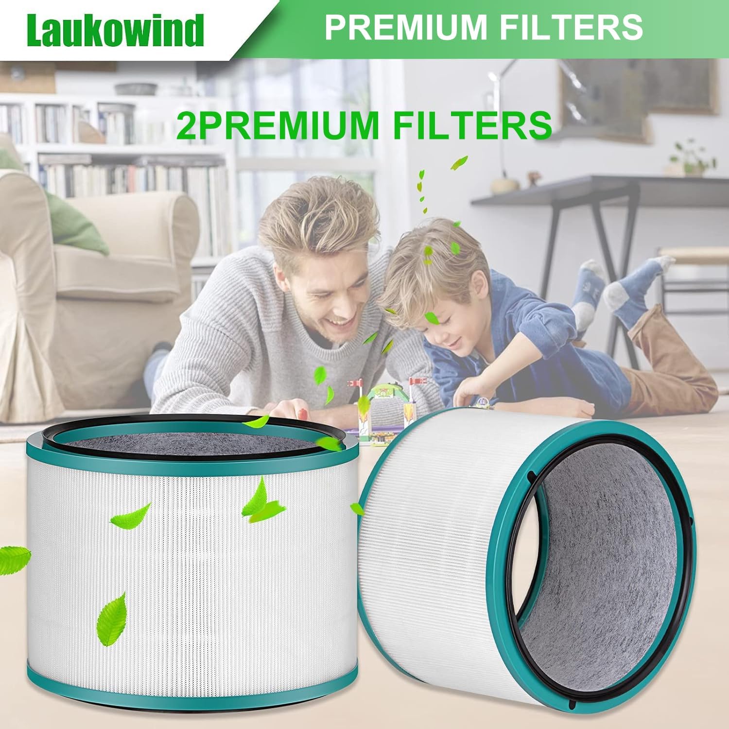 2 Pack Air Purifier Filter Replacements for Dyson HP01, HP02, DP01 Desk Purifiers - Compatible with Part # 968125-03 image 6 of 7 B07XCVH3H7