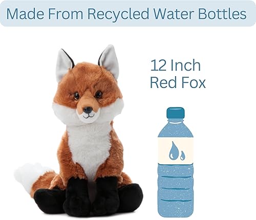 Miniatura 7 de The Petting Zoo Peluche de zorro, regalos para niños, animales salvajes del zoológico Onez, juguete de peluche de zorro de 12 pulgadas