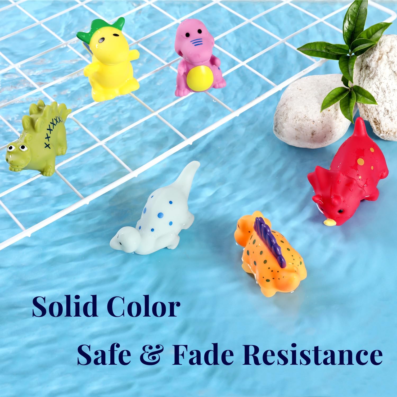 XY-WQ Mold Free Dinosaur Bath Toys 12 pcs