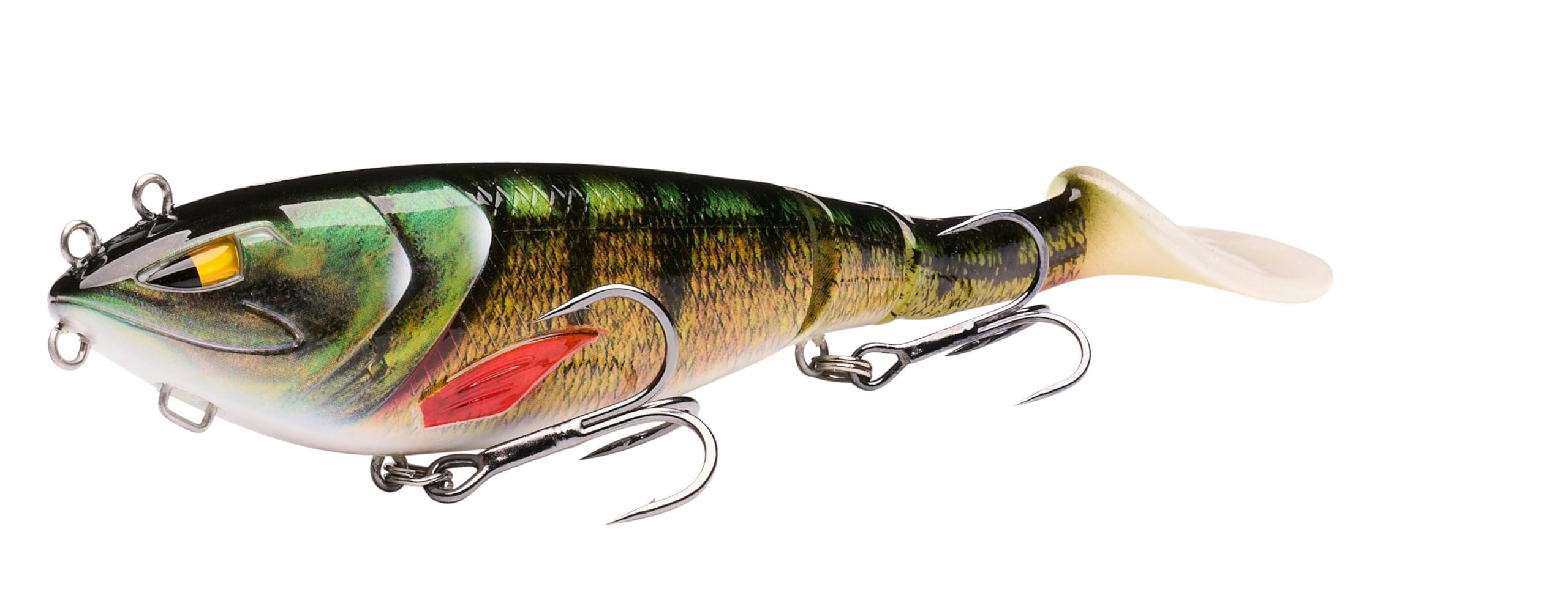 Berkley Zilla Tailswinger Jointed Fishing Bait | Versatile Lure with 3 Tails & KlipLok System | Customizable Angling Action | Predator Lure for Freshwater Fishing | 14cm | 56g