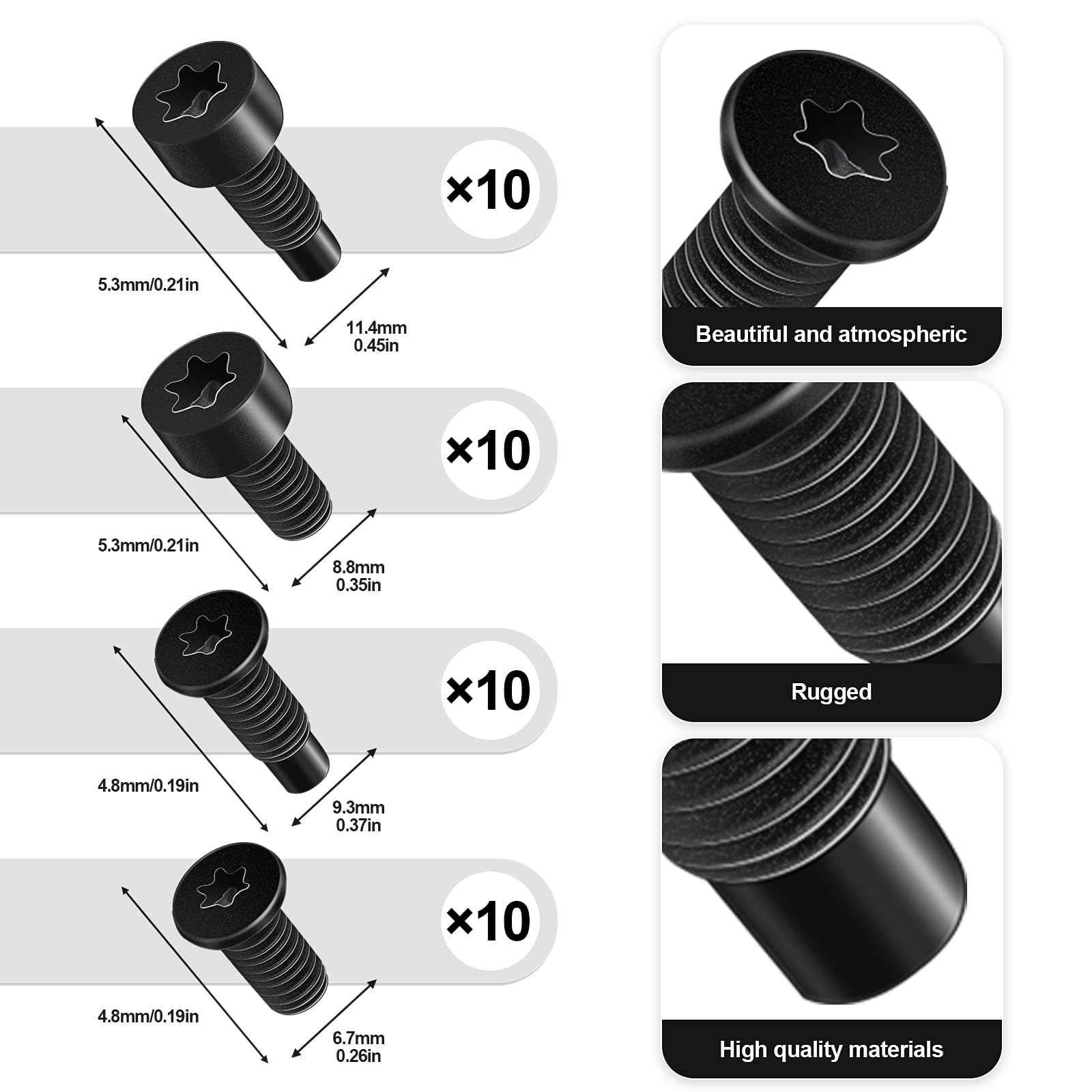Kit De Tornillos De Seguridad Para Timbre De 20 Piezas