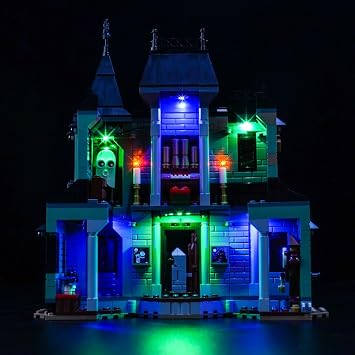 Upgraded Led Light Kit Compatible with Lego Haunted Mansion Building Set, Lights Decoration Compatible with Lego 31167 Model Not Included